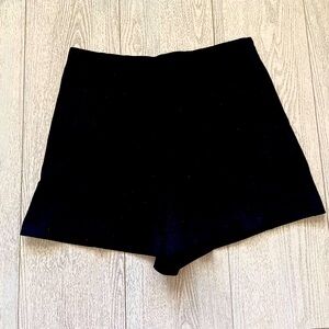 Zara High Waist Black Women's Shorts